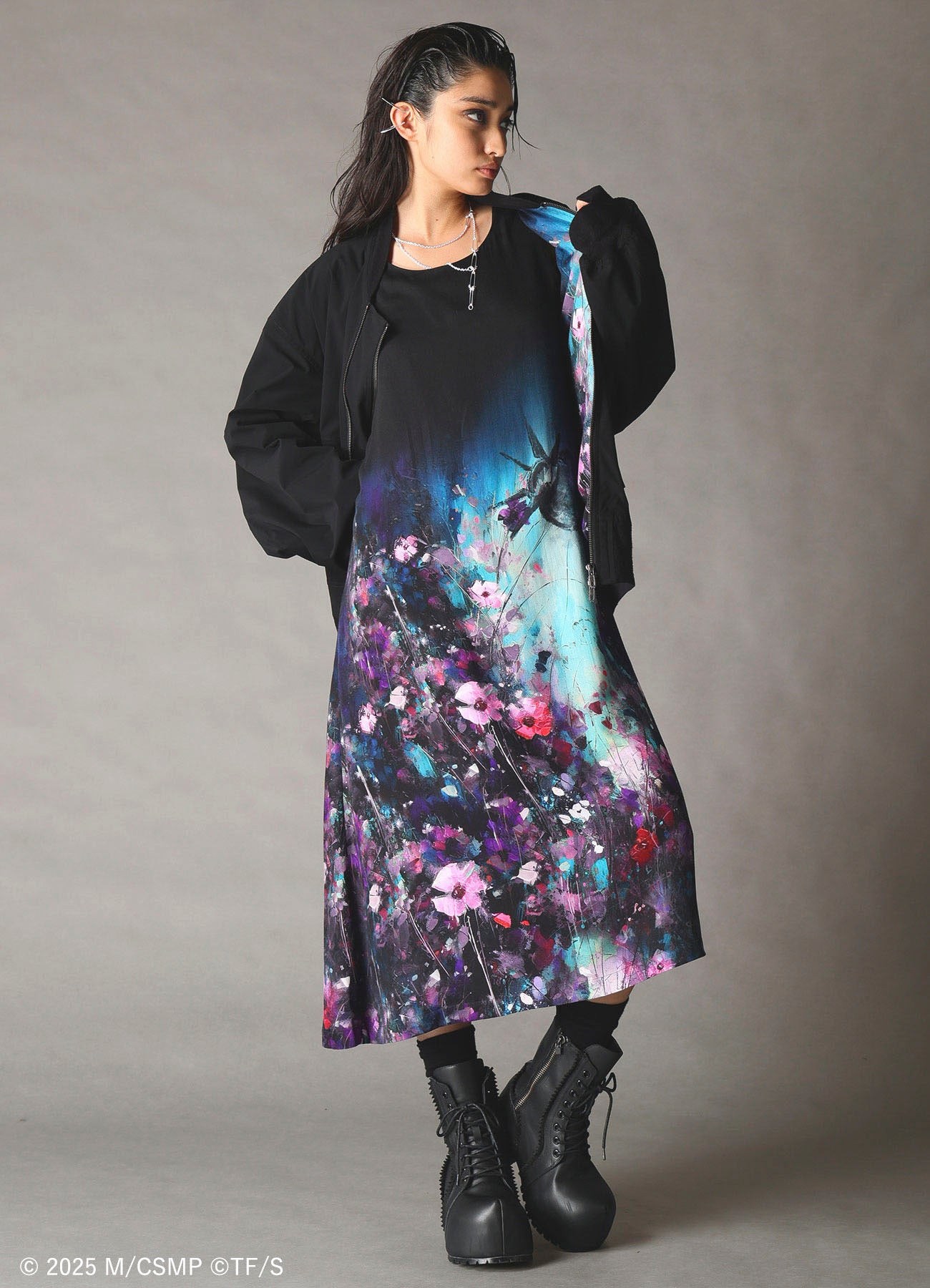 【Pre-Order】Ground Y×CHAINSAW MAN Collaborate Collection FLOWER AND BOMB REVERSIBLE BLOUSON