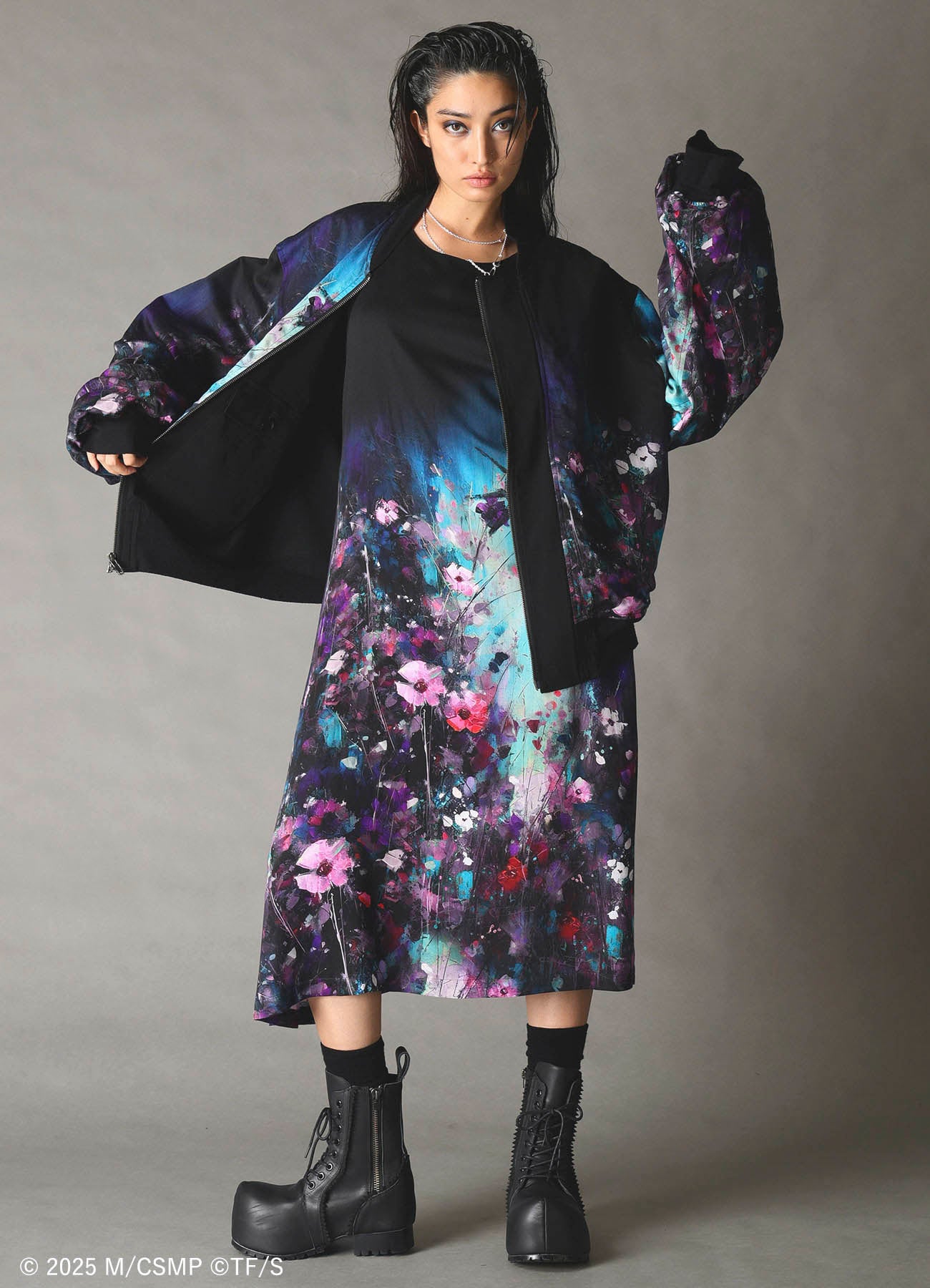 【Pre-Order】Ground Y×CHAINSAW MAN Collaborate Collection FLOWER AND BOMB REVERSIBLE BLOUSON