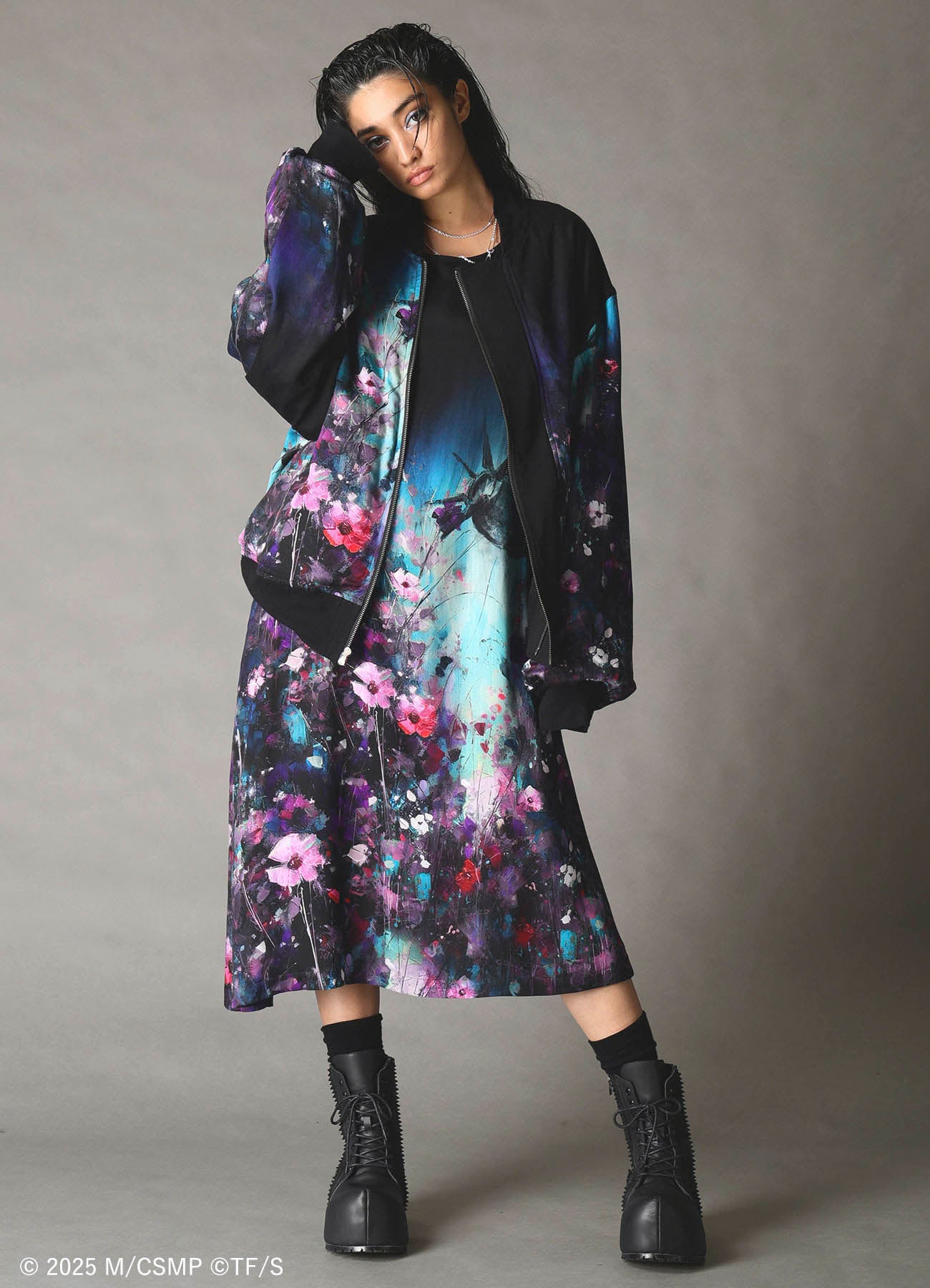 【Pre-Order】Ground Y×CHAINSAW MAN Collaborate Collection FLOWER AND BOMB REVERSIBLE BLOUSON