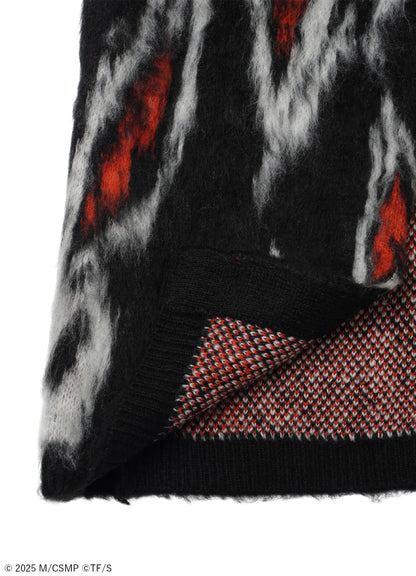 【Pre-Order】Ground Y×CHAINSAW MAN Collaborate Collection FOX DEVIL EYES CARDIGAN
