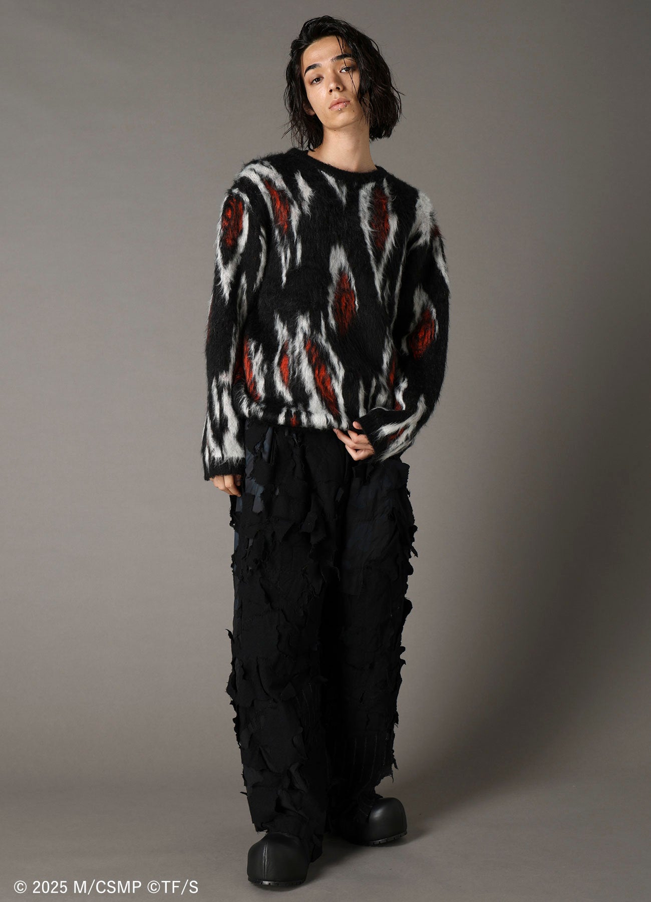 【Pre-Order】Ground Y×CHAINSAW MAN Collaborate Collection FOX DEVIL EYES KNIT