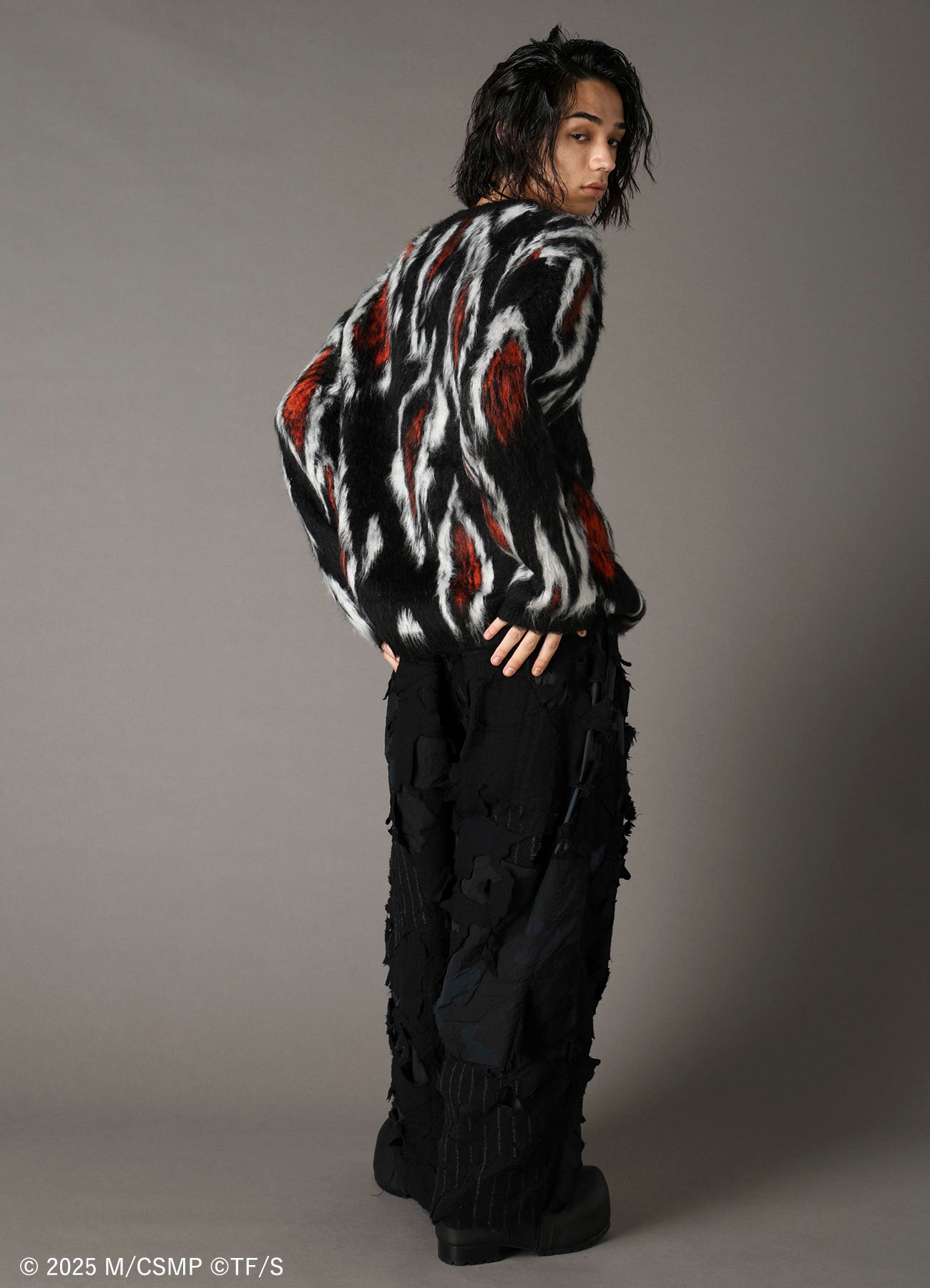 【Pre-Order】Ground Y×CHAINSAW MAN Collaborate Collection FOX DEVIL EYES KNIT