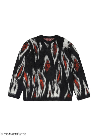 【Pre-Order】Ground Y×CHAINSAW MAN Collaborate Collection FOX DEVIL EYES KNIT