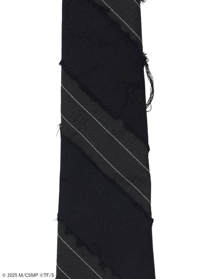 【Pre-Order】Ground Y×CHAINSAW MAN Collaborate Collection CHAINSAW OPARL FINISHING STRIPE TIE