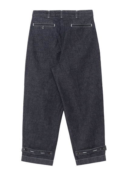 Ground Y×EDWIN 11oz INDIGO DENIM WIDE-TUCK PANTS WITH TAB DETAIL