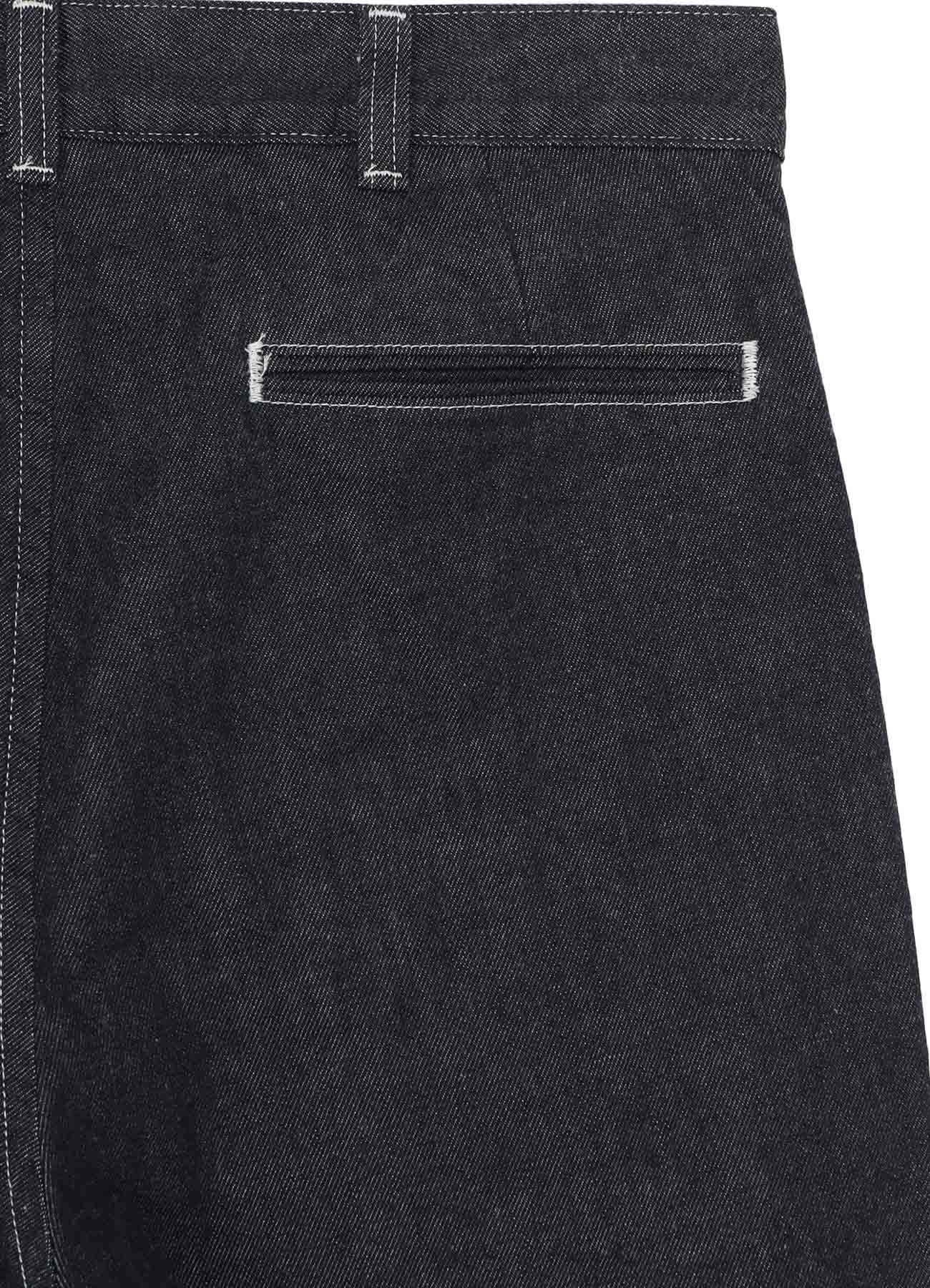 Ground Y×EDWIN 11oz INDIGO DENIM WIDE-TUCK PANTS WITH TAB DETAIL