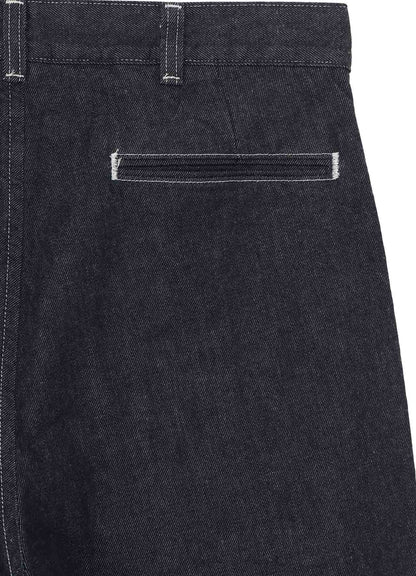 Ground Y×EDWIN 11oz INDIGO DENIM WIDE-TUCK PANTS WITH TAB DETAIL