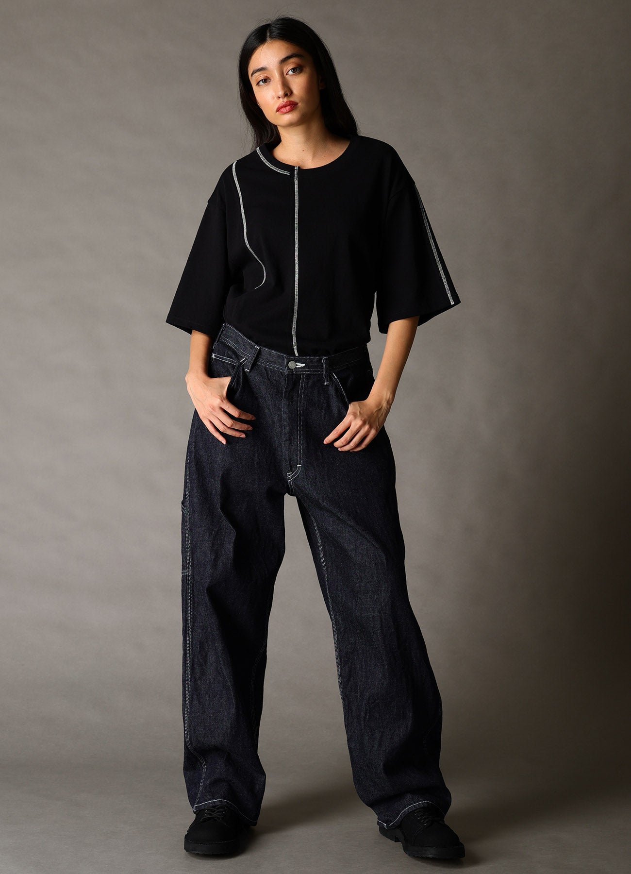 Ground Y×EDWIN 11oz INDIGO DENIM PAINTER PANTS