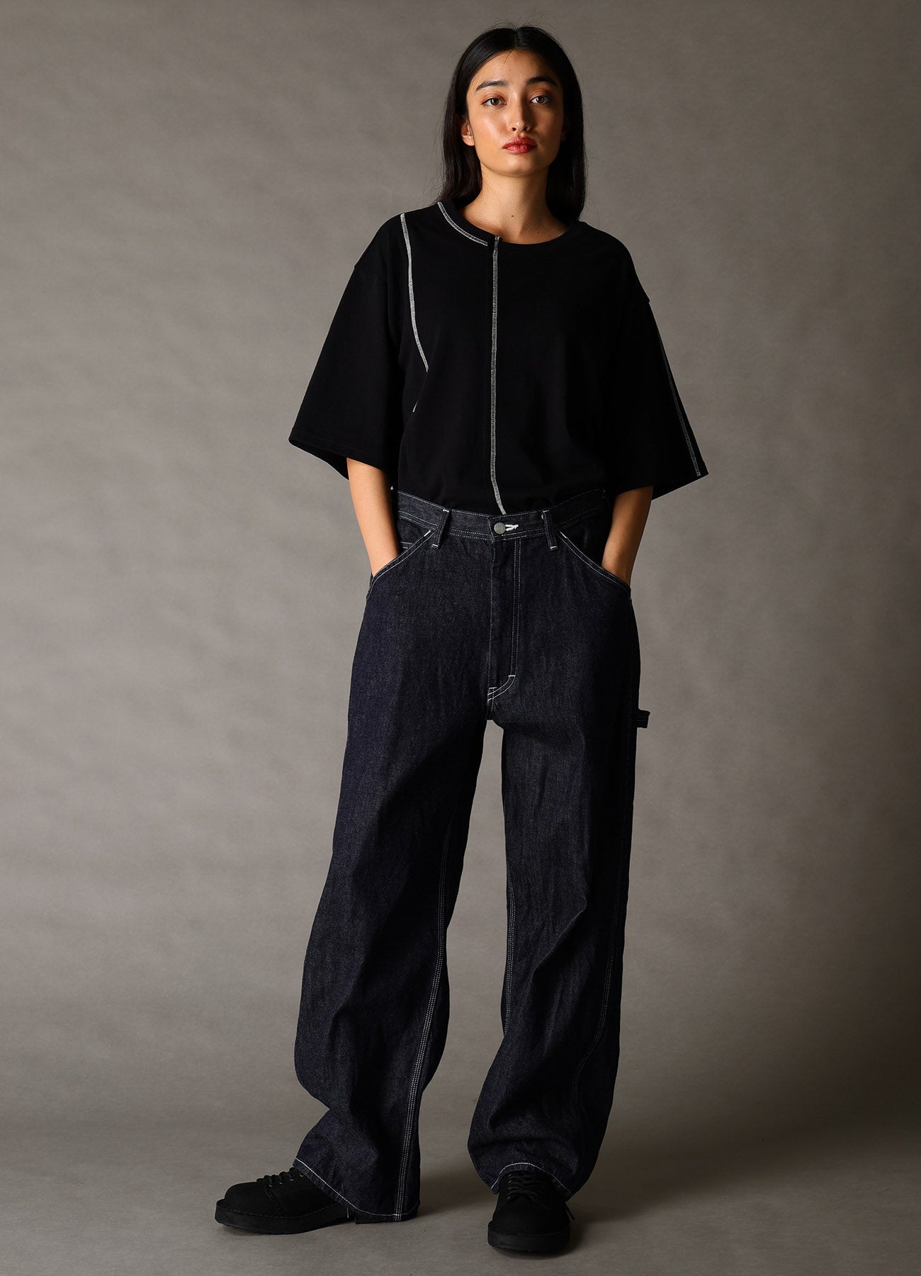 Ground Y×EDWIN 11oz INDIGO DENIM PAINTER PANTS