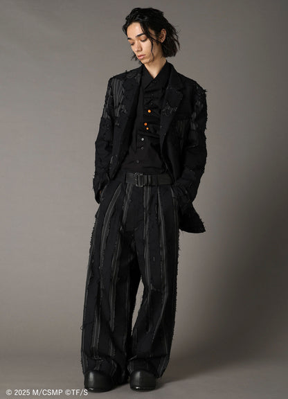 【Pre-Order】Ground Y×CHAINSAW MAN Collaborate Collection CHAINSAW OPAL FINISHING WIDE PANTS