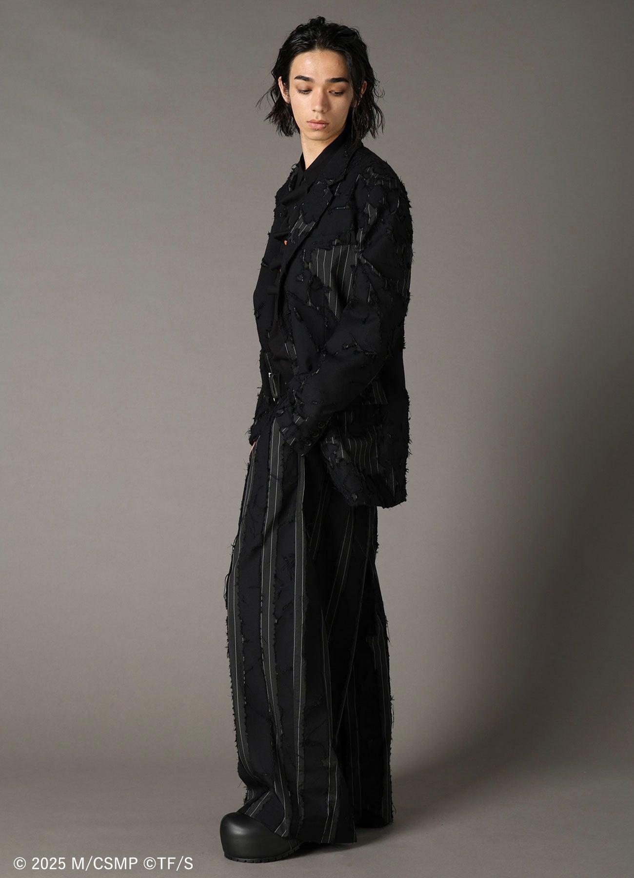 【Pre-Order】Ground Y×CHAINSAW MAN Collaborate Collection CHAINSAW OPAL FINISHING WIDE PANTS