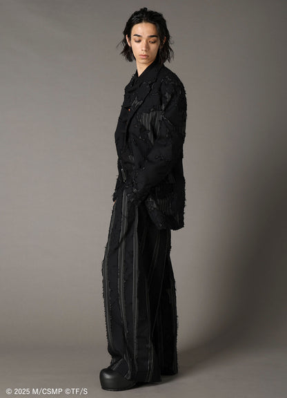 【Pre-Order】Ground Y×CHAINSAW MAN Collaborate Collection CHAINSAW OPAL FINISHING WIDE PANTS