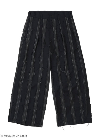 【Pre-Order】Ground Y×CHAINSAW MAN Collaborate Collection CHAINSAW OPAL FINISHING WIDE PANTS