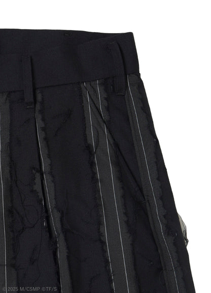 【Pre-Order】Ground Y×CHAINSAW MAN Collaborate Collection CHAINSAW OPAL FINISHING WIDE PANTS