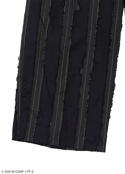 【Pre-Order】Ground Y×CHAINSAW MAN Collaborate Collection CHAINSAW OPAL FINISHING WIDE PANTS