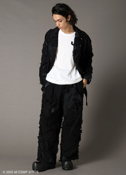 【Pre-Order】Ground Y×CHAINSAW MAN Collaborate Collection EXPLOSION CAMOUFLAGE WIDE PANTS