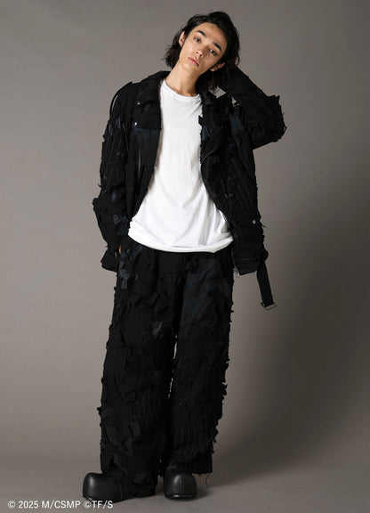 【Pre-Order】Ground Y×CHAINSAW MAN Collaborate Collection EXPLOSION CAMOUFLAGE WIDE PANTS