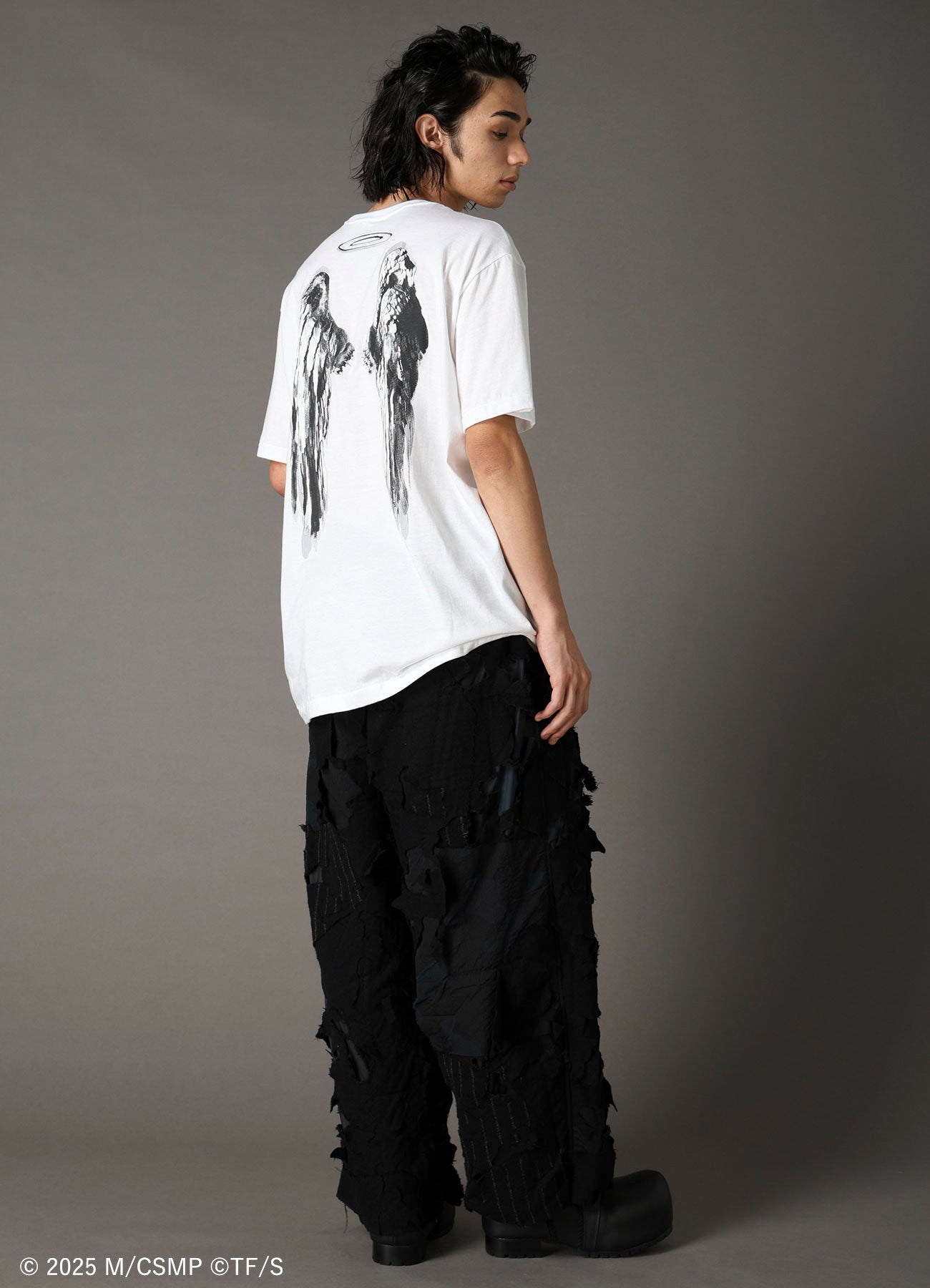 【Pre-Order】Ground Y×CHAINSAW MAN Collaborate Collection EXPLOSION CAMOUFLAGE WIDE PANTS