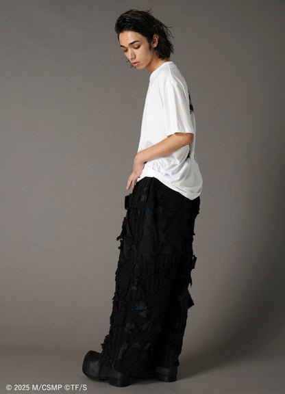 【Pre-Order】Ground Y×CHAINSAW MAN Collaborate Collection EXPLOSION CAMOUFLAGE WIDE PANTS