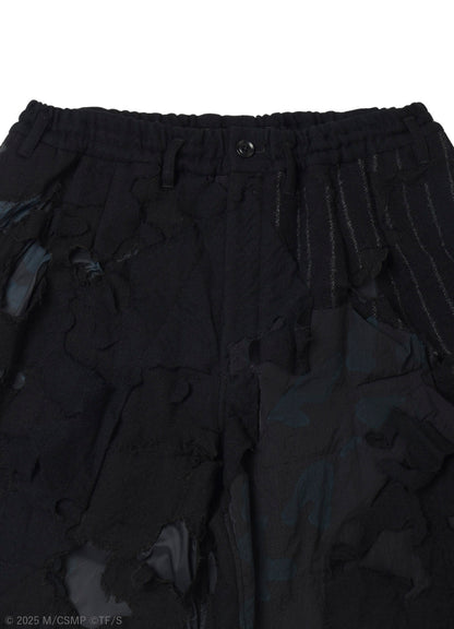 【Pre-Order】Ground Y×CHAINSAW MAN Collaborate Collection EXPLOSION CAMOUFLAGE WIDE PANTS