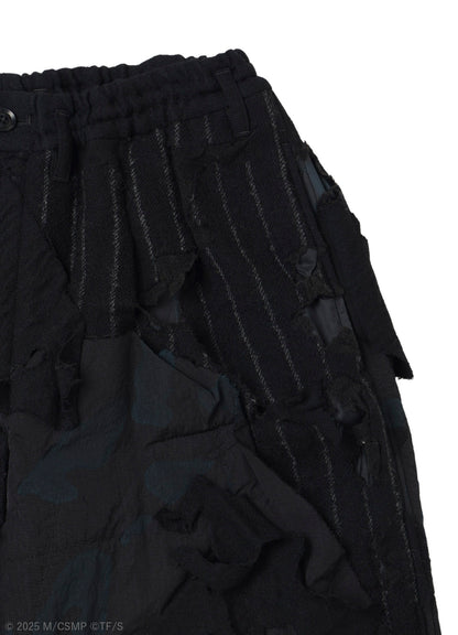 【Pre-Order】Ground Y×CHAINSAW MAN Collaborate Collection EXPLOSION CAMOUFLAGE WIDE PANTS