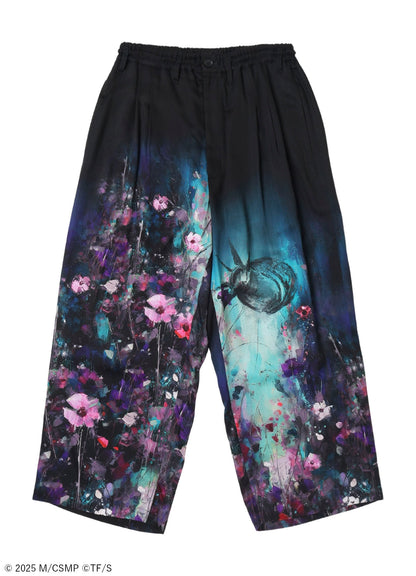 【Pre-Order】Ground Y×CHAINSAW MAN Collaborate Collection FLOWER AND BOMB GRAPHIC PANTS
