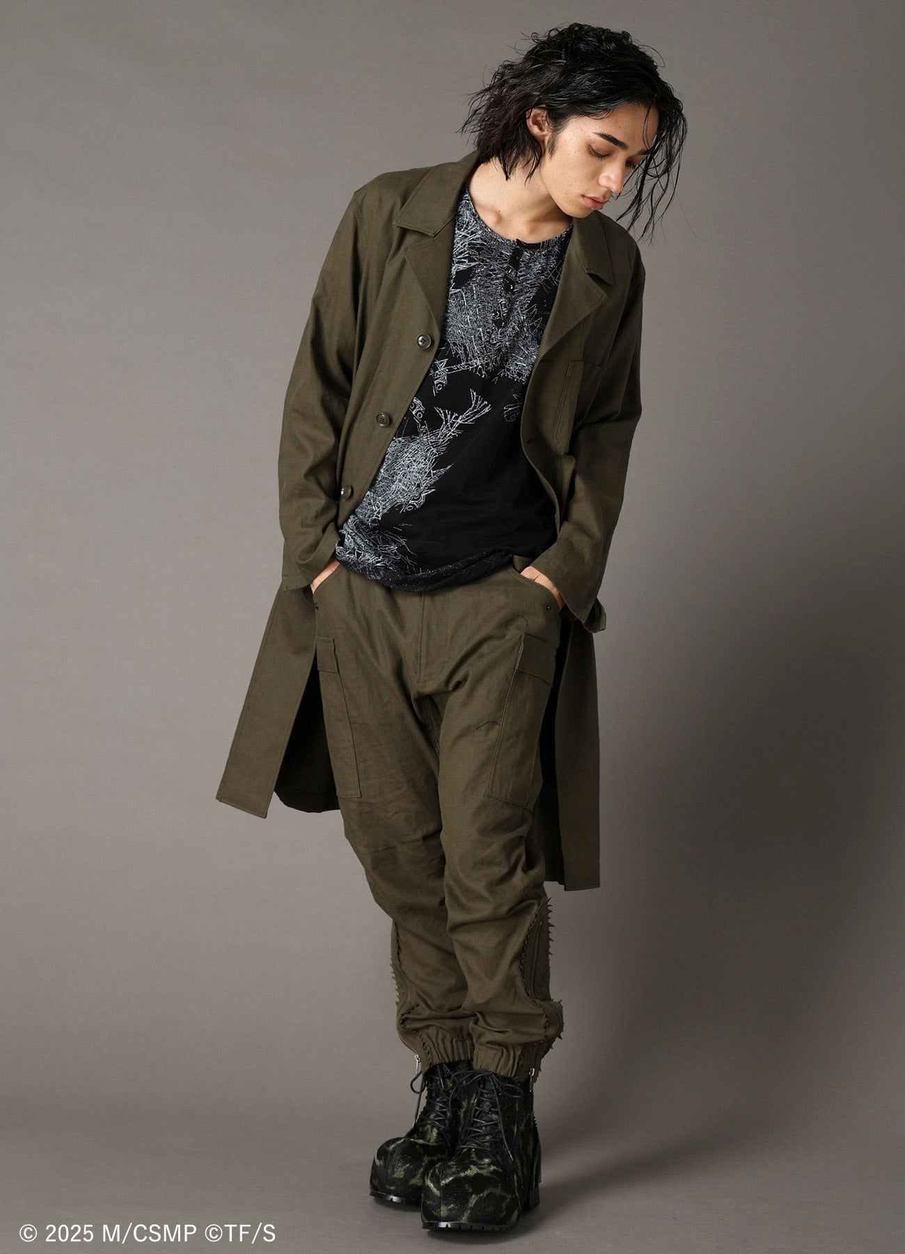 【Pre-Order】Ground Y×CHAINSAW MAN Collaborate Collection CHAINSAW TAPE PANTS