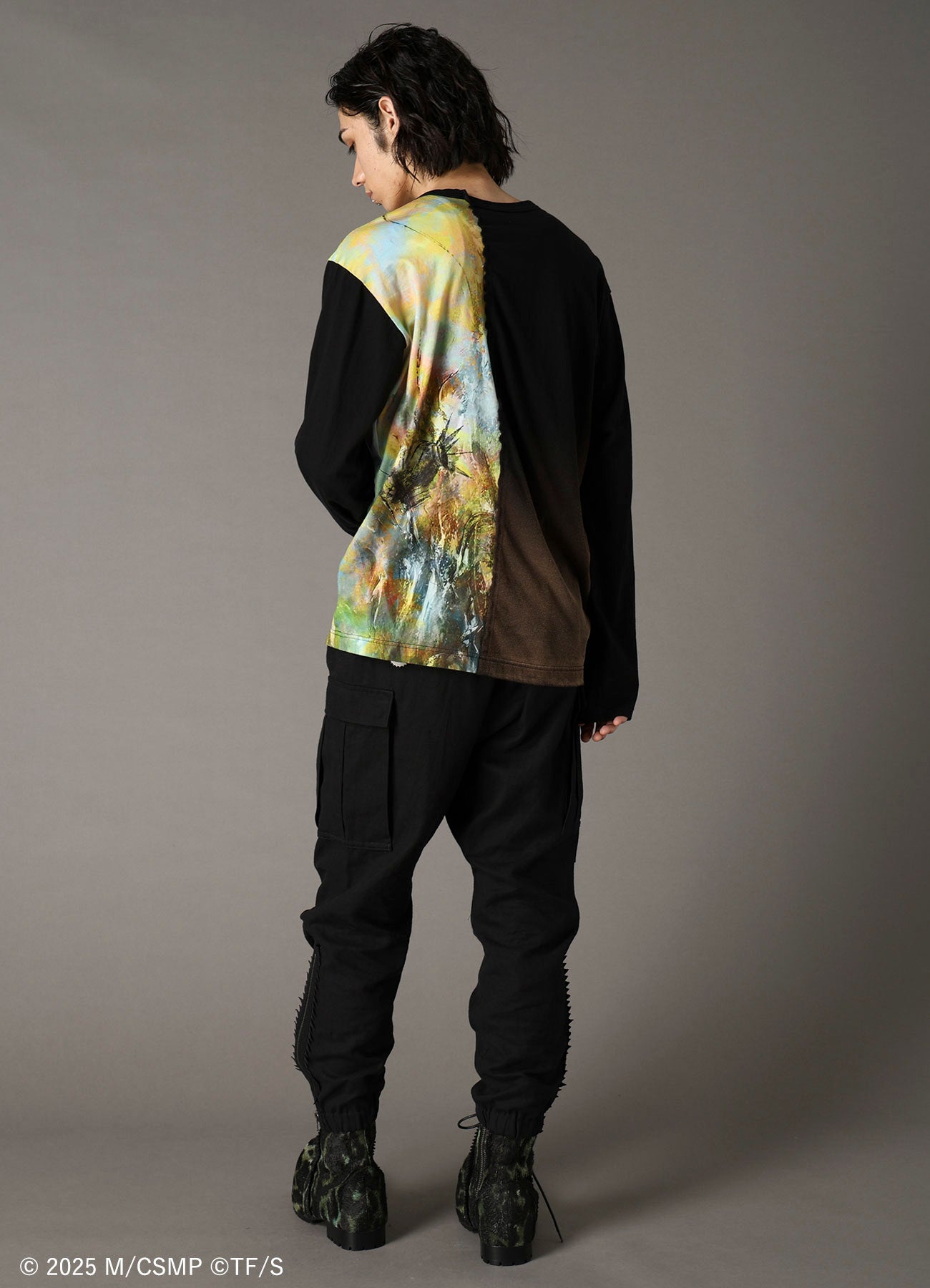 【Pre-Order】Ground Y×CHAINSAW MAN Collaborate Collection FLOWER AND BOMB SWICHING T-SHIRT