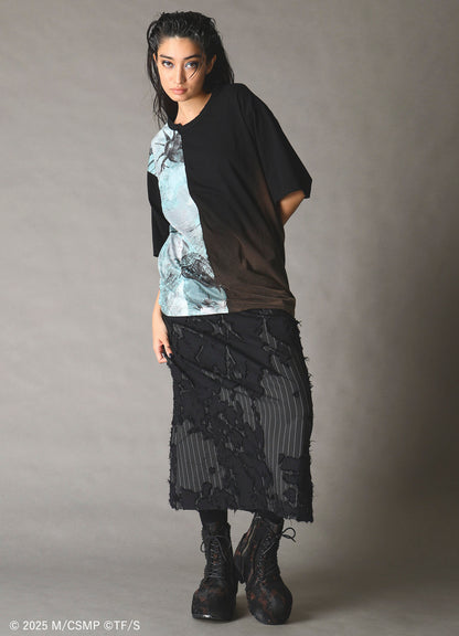 【Pre-Order】Ground Y×CHAINSAW MAN Collaborate Collection BOMB AND REZE SWICHING T-SHIRT
