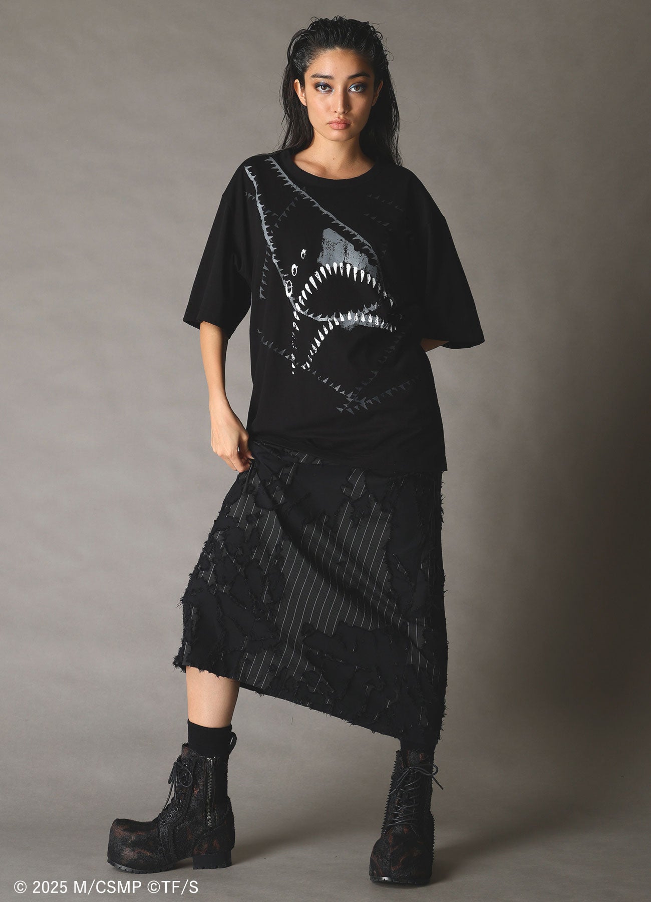 【Pre-Order】Ground Y×CHAINSAW MAN Collaborate Collection BEAM T-SHIRT【Shipping sequentially from late February 2026】