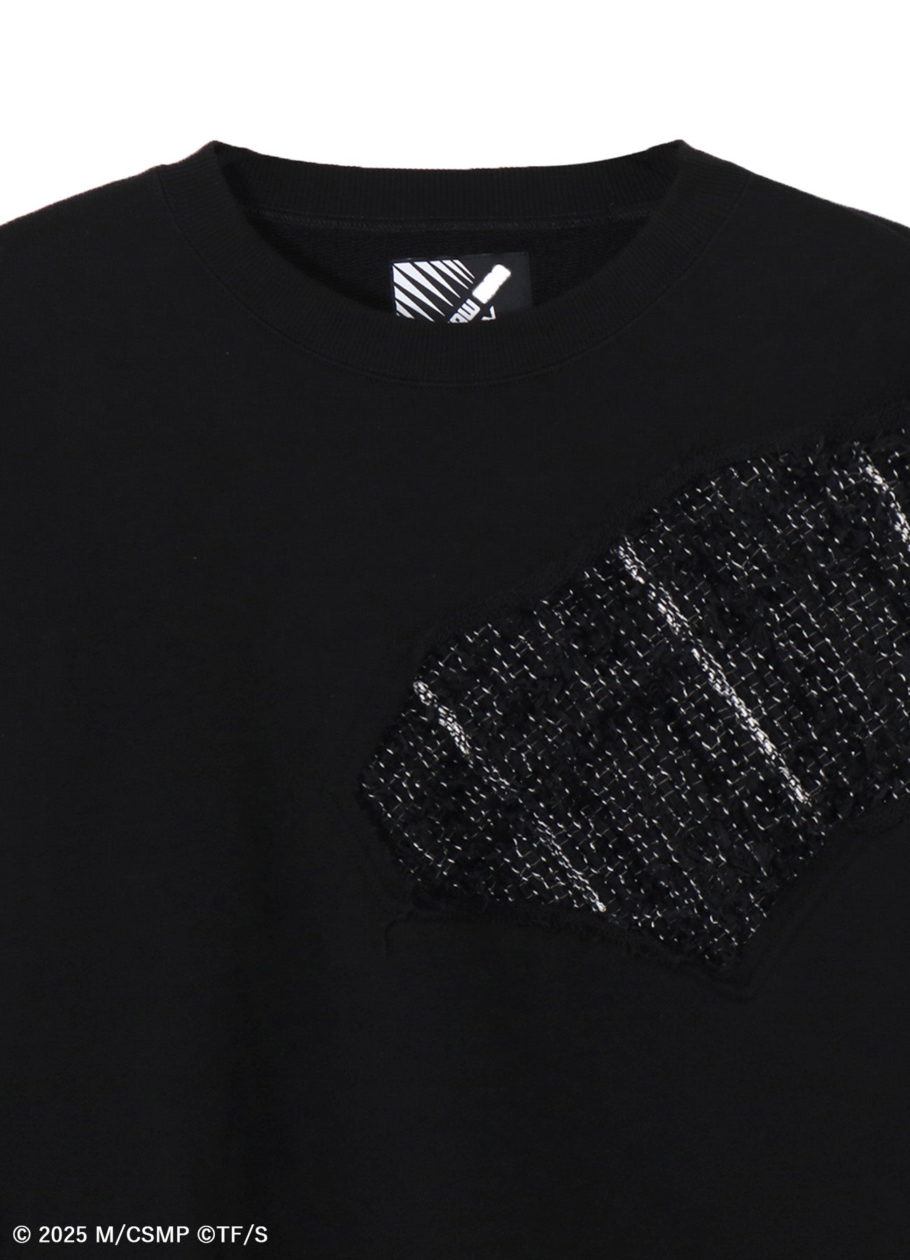 【Pre-Order】Ground Y×CHAINSAW MAN Collaborate Collection CHAINSAW TWEED ROUND NECK SWEATSHIRT