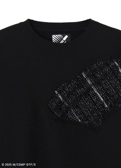 【Pre-Order】Ground Y×CHAINSAW MAN Collaborate Collection CHAINSAW TWEED ROUND NECK SWEATSHIRT