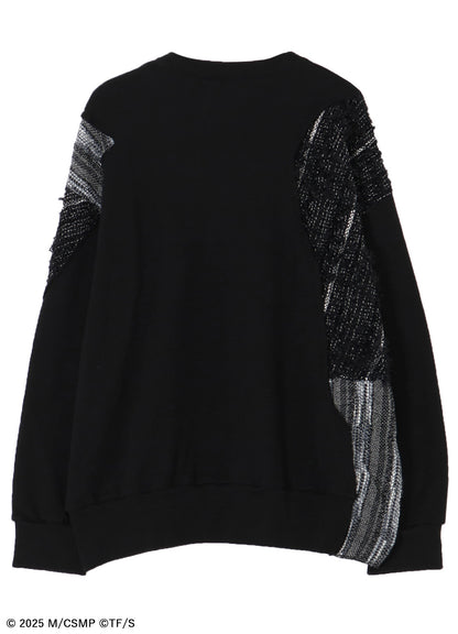 【Pre-Order】Ground Y×CHAINSAW MAN Collaborate Collection CHAINSAW TWEED ROUND NECK SWEATSHIRT