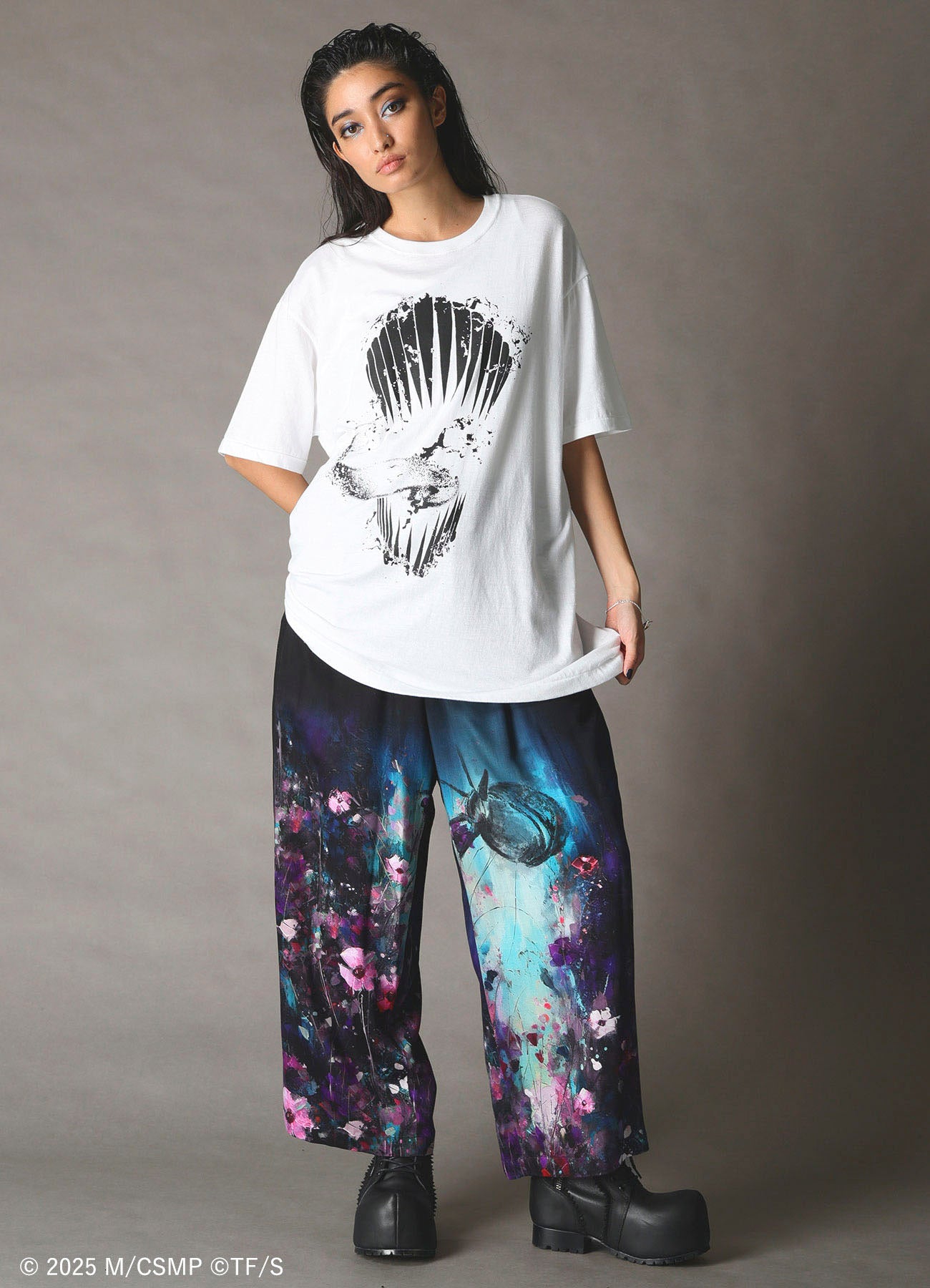 【Pre-Order】Ground Y×CHAINSAW MAN Collaborate Collection CHAINSAW MAN TEETH T-SHIRT