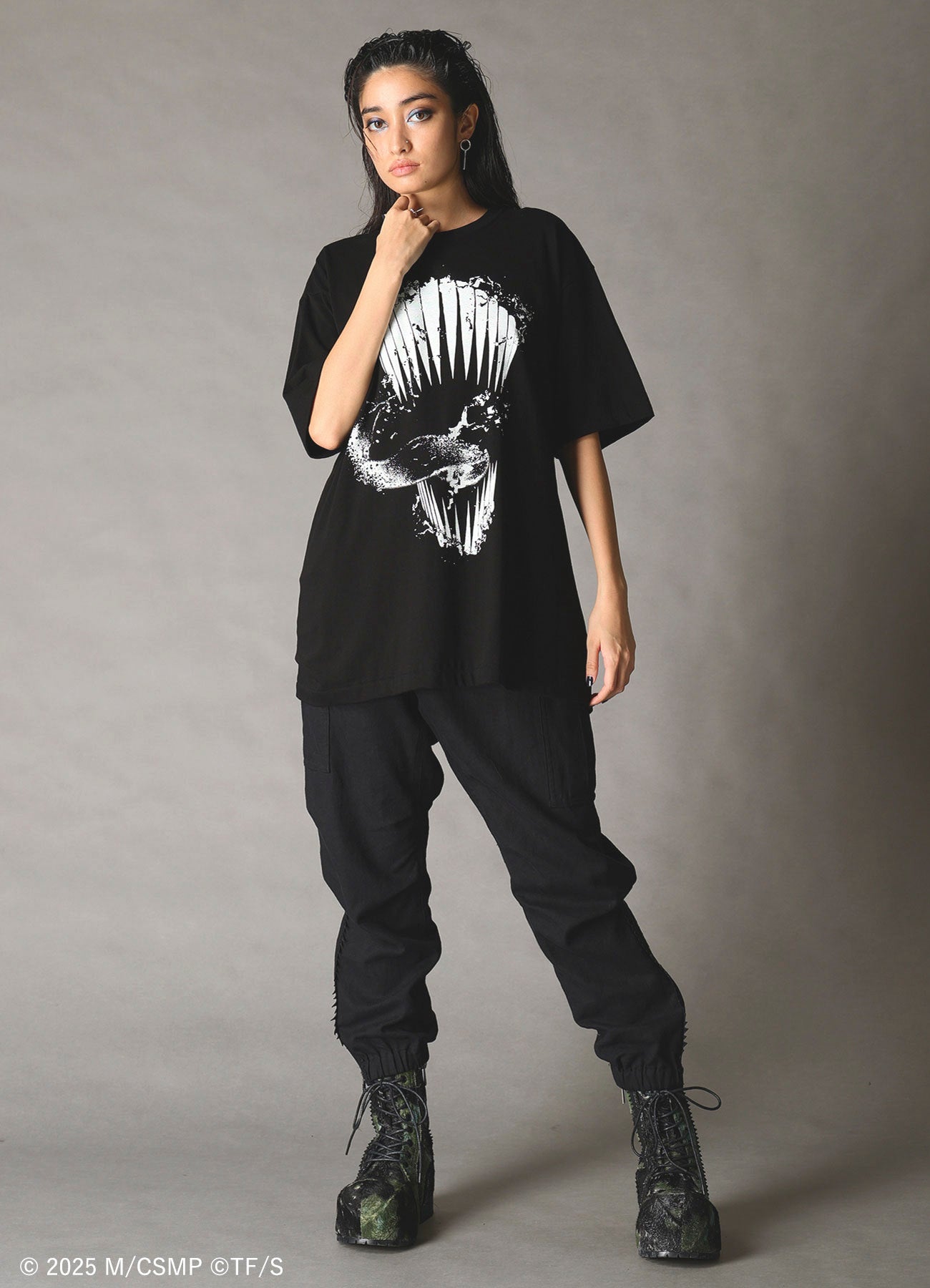 【Pre-Order】Ground Y×CHAINSAW MAN Collaborate Collection CHAINSAW MAN TEETH T-SHIRT