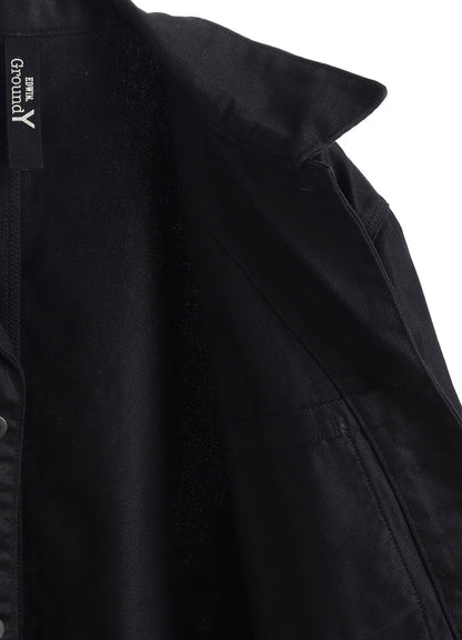 Ground Y×EDWIN 9oz BLACK TWILL COVERALL