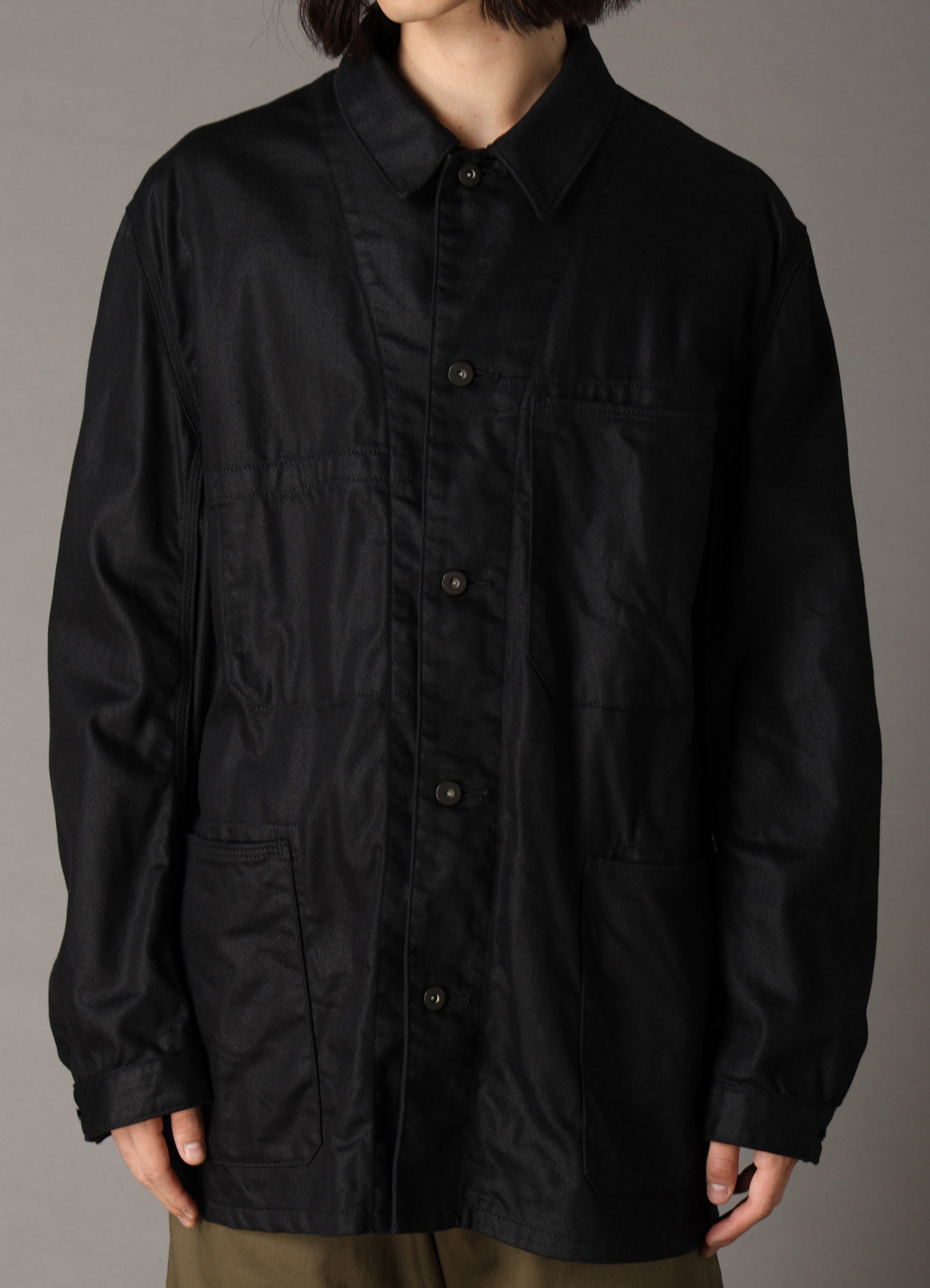 Ground Y×EDWIN 9oz BLACK TWILL COVERALL