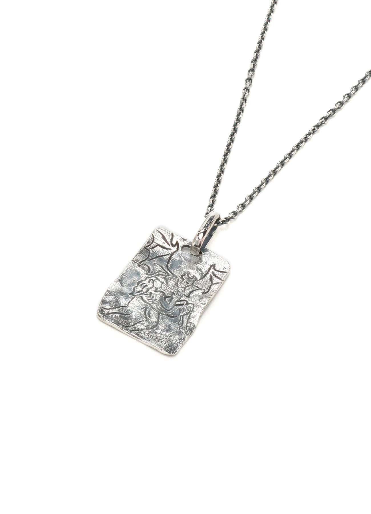 SILVER 950 DEVIL PLATE PENDANT