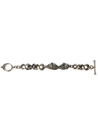 SILVER 950 WOLF BRACELET