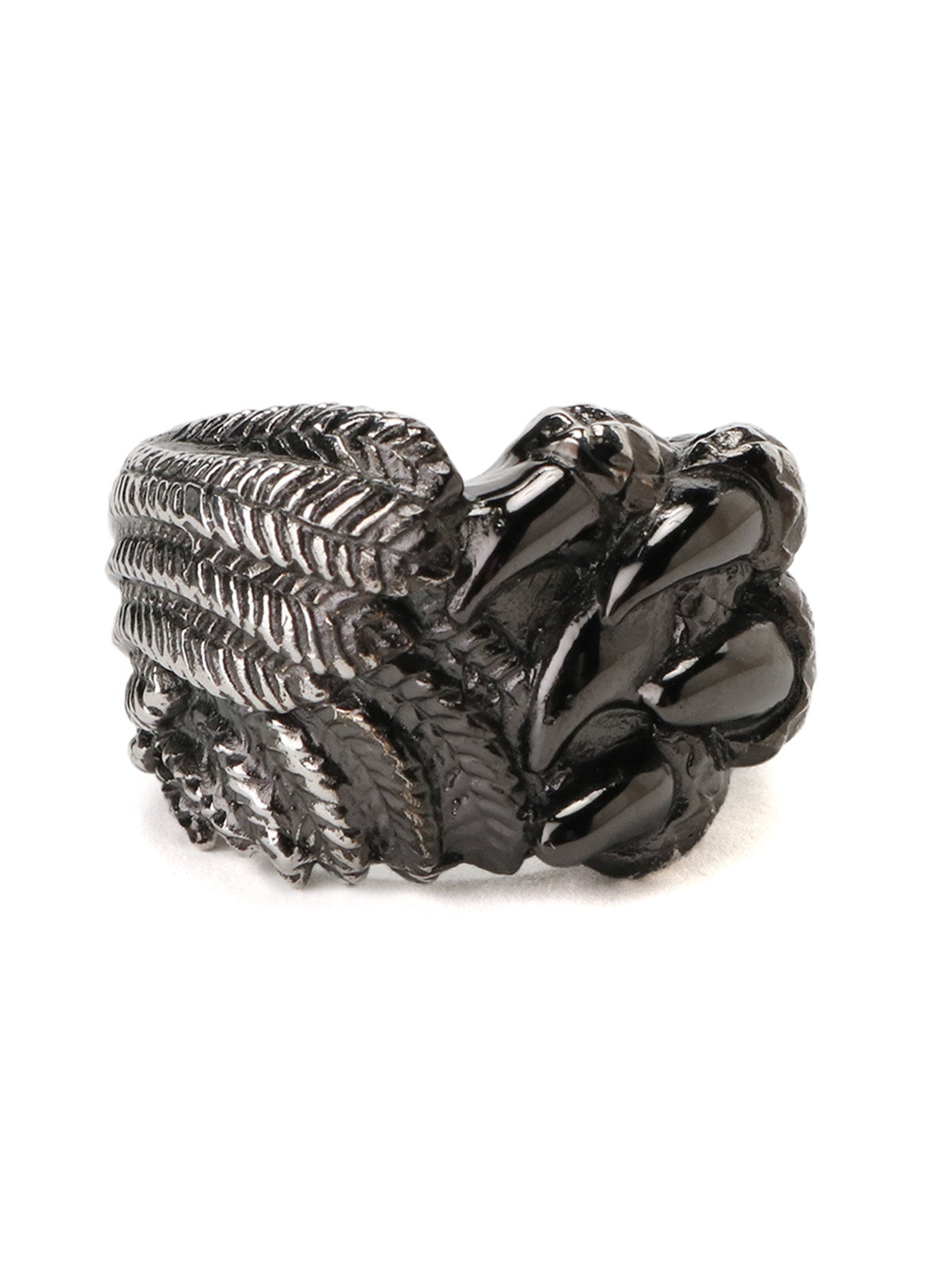 SILVER 950 DRAGON CLAW FEATHER RING – THE SHOP YOHJI YAMAMOTO