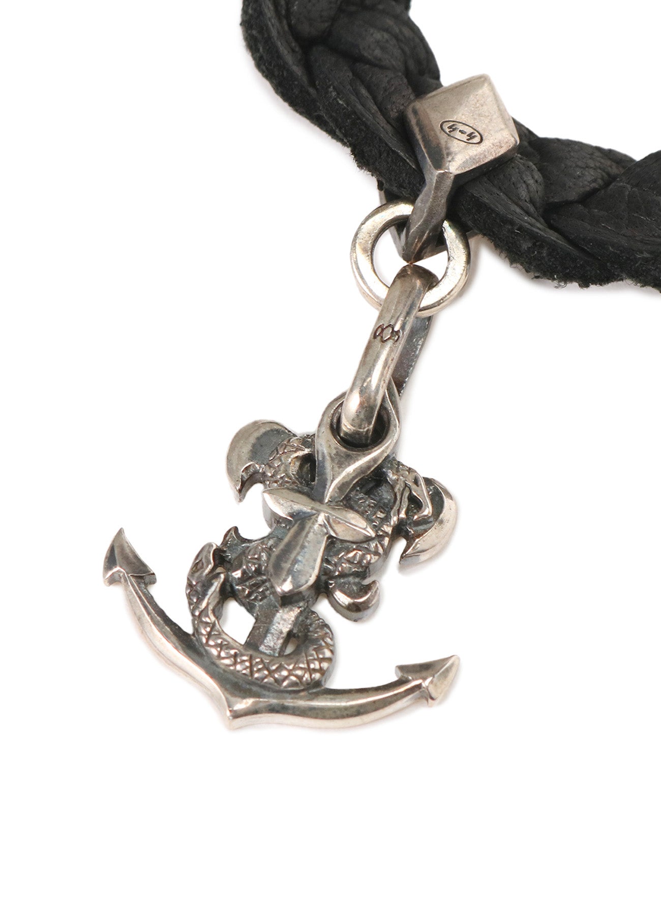ANCHORCHARM LEATHER BRACELET