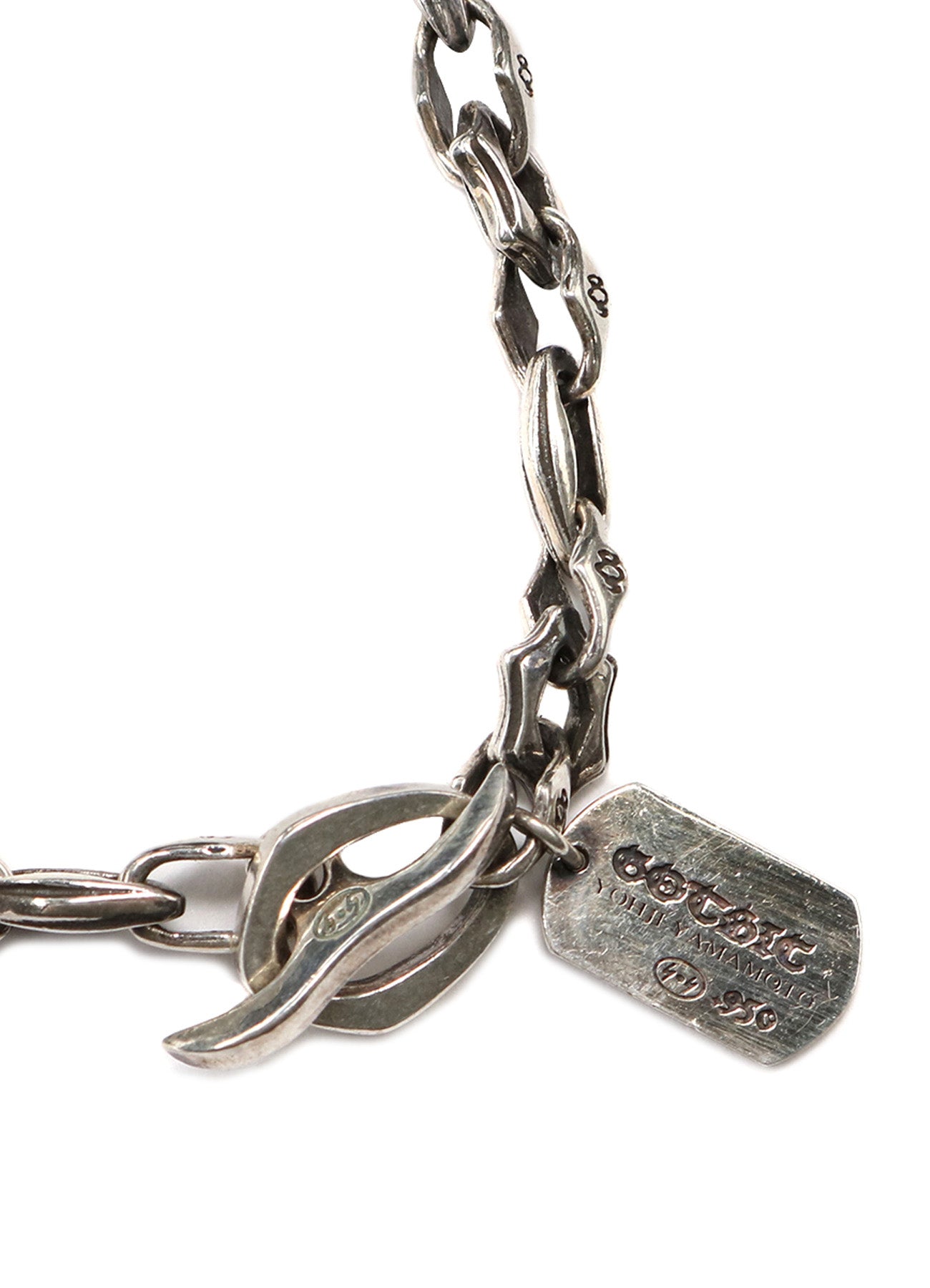 SILVER 950 GOTHIC CHAIN BRACELET