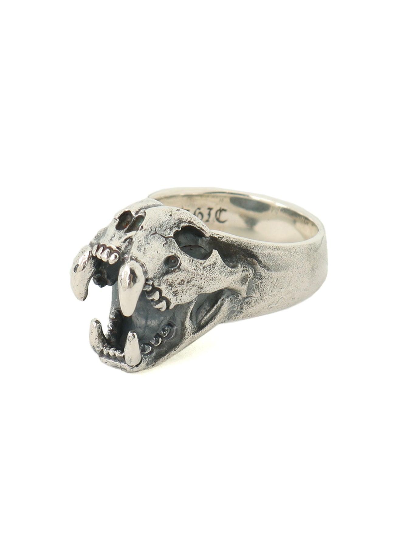 SILVER 950 PUMA SKULL RING