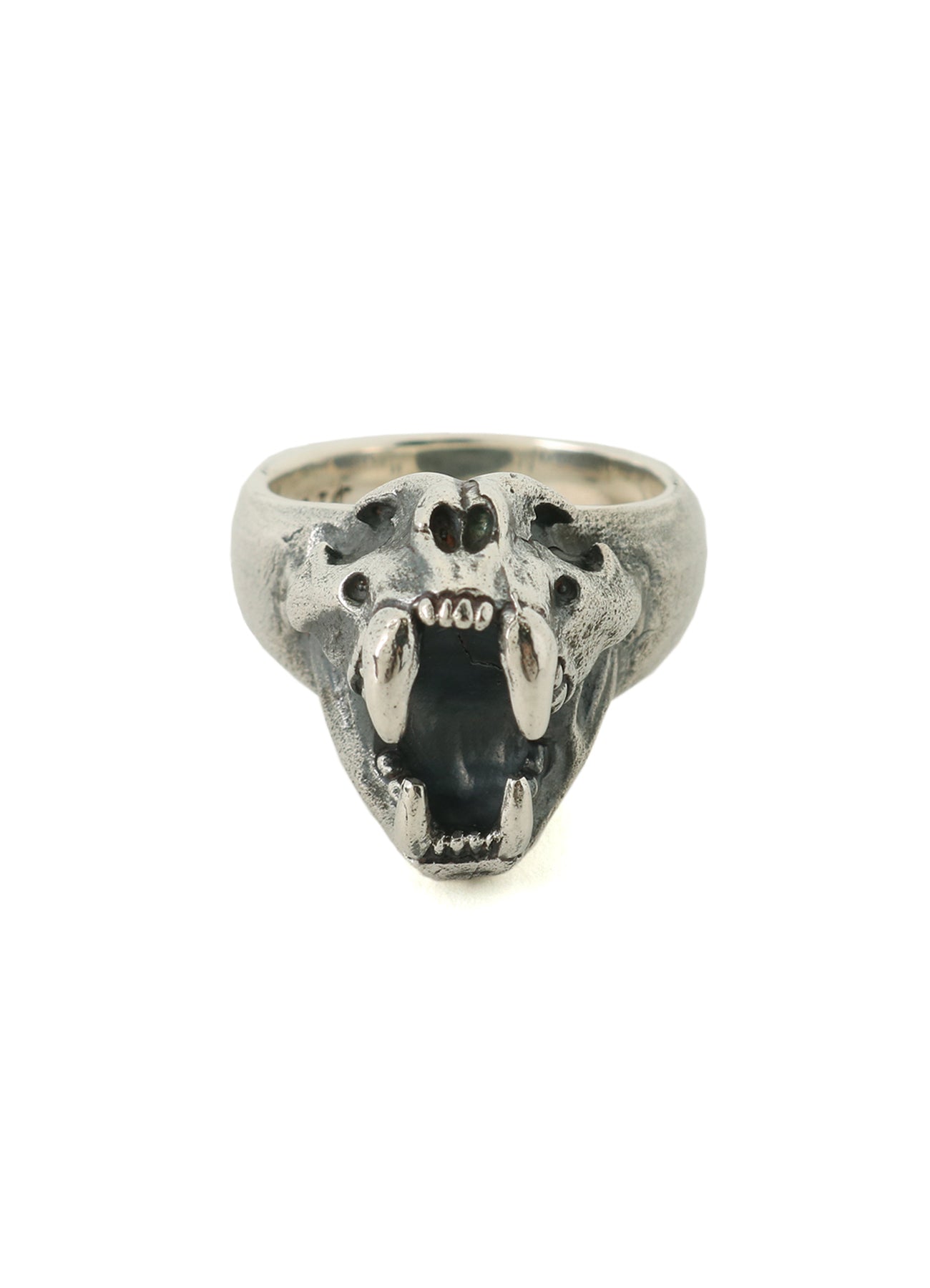 SILVER 950 PUMA SKULL RING
