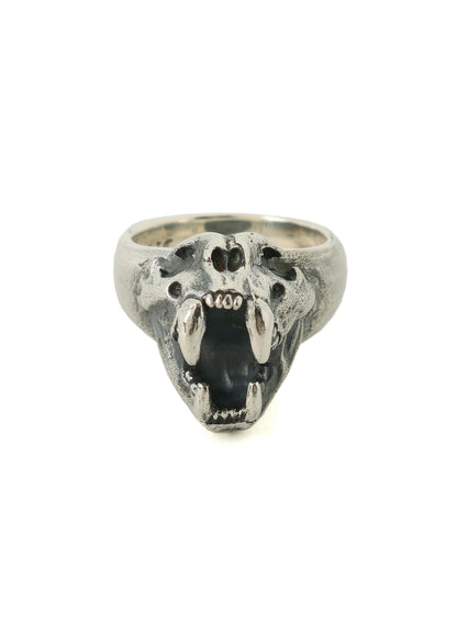 SILVER 950 PUMA SKULL RING