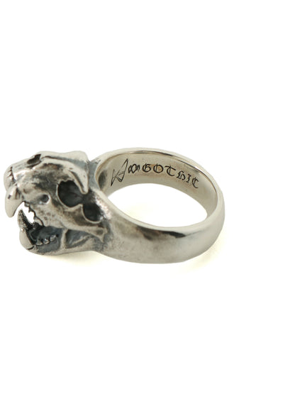 SILVER 950 PUMA SKULL RING