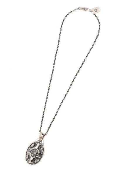 SILVER950 YY OVAL PENDANT