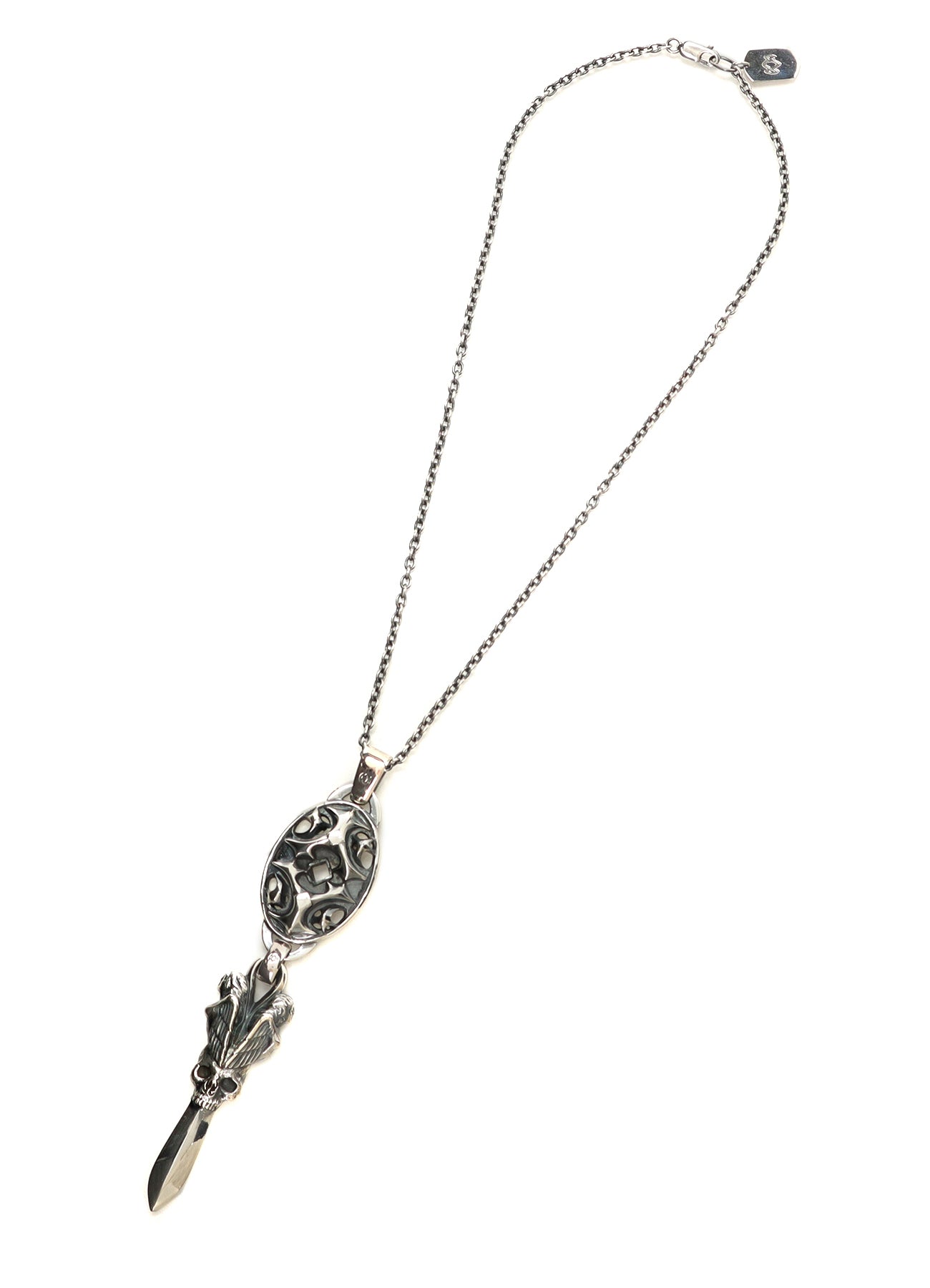 SILVER950 YY OVAL SCULL DAGGER PENDANT – THE SHOP YOHJI YAMAMOTO