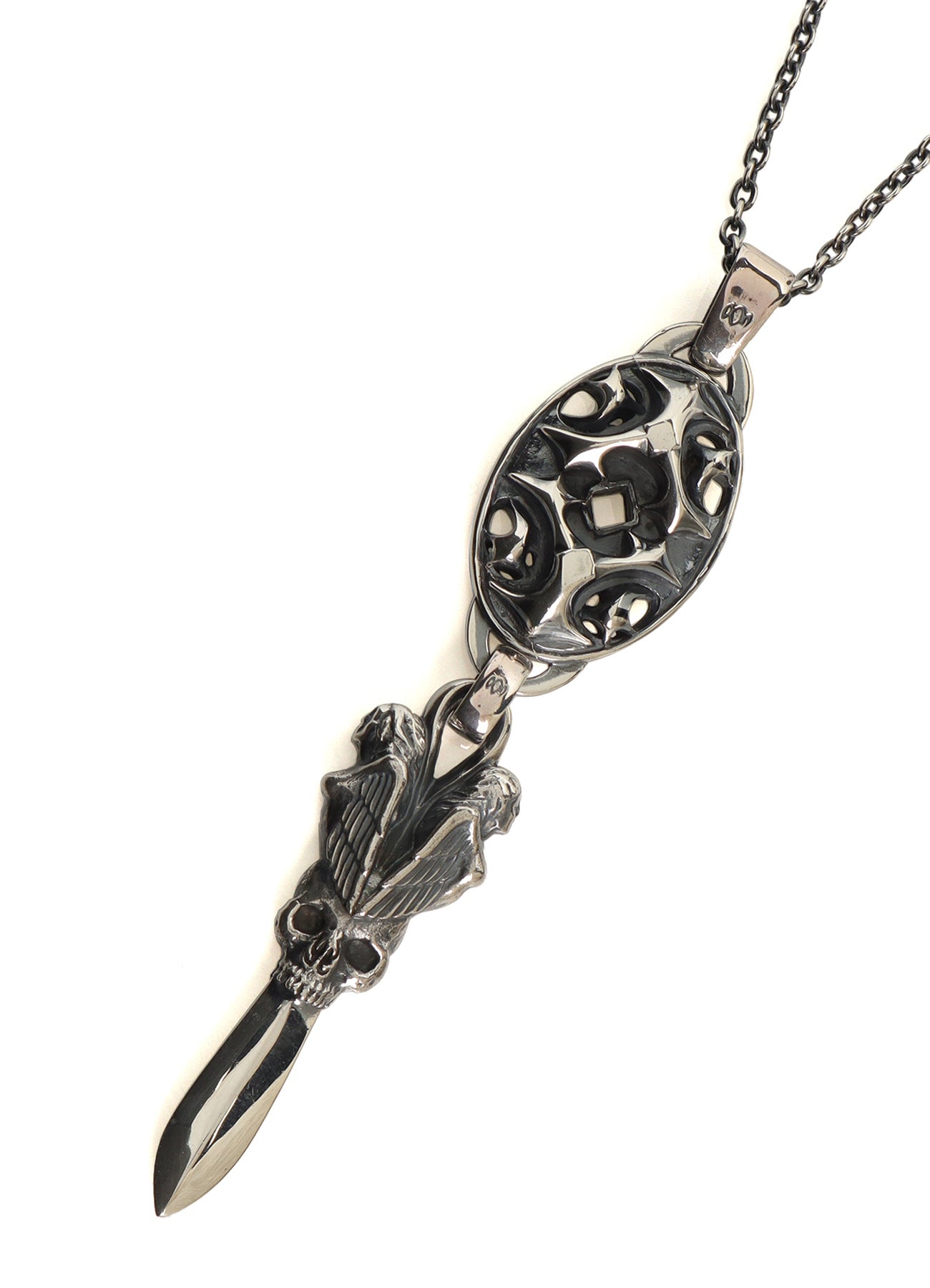 SILVER950 YY OVAL SCULL DAGGER PENDANT – THE SHOP YOHJI YAMAMOTO