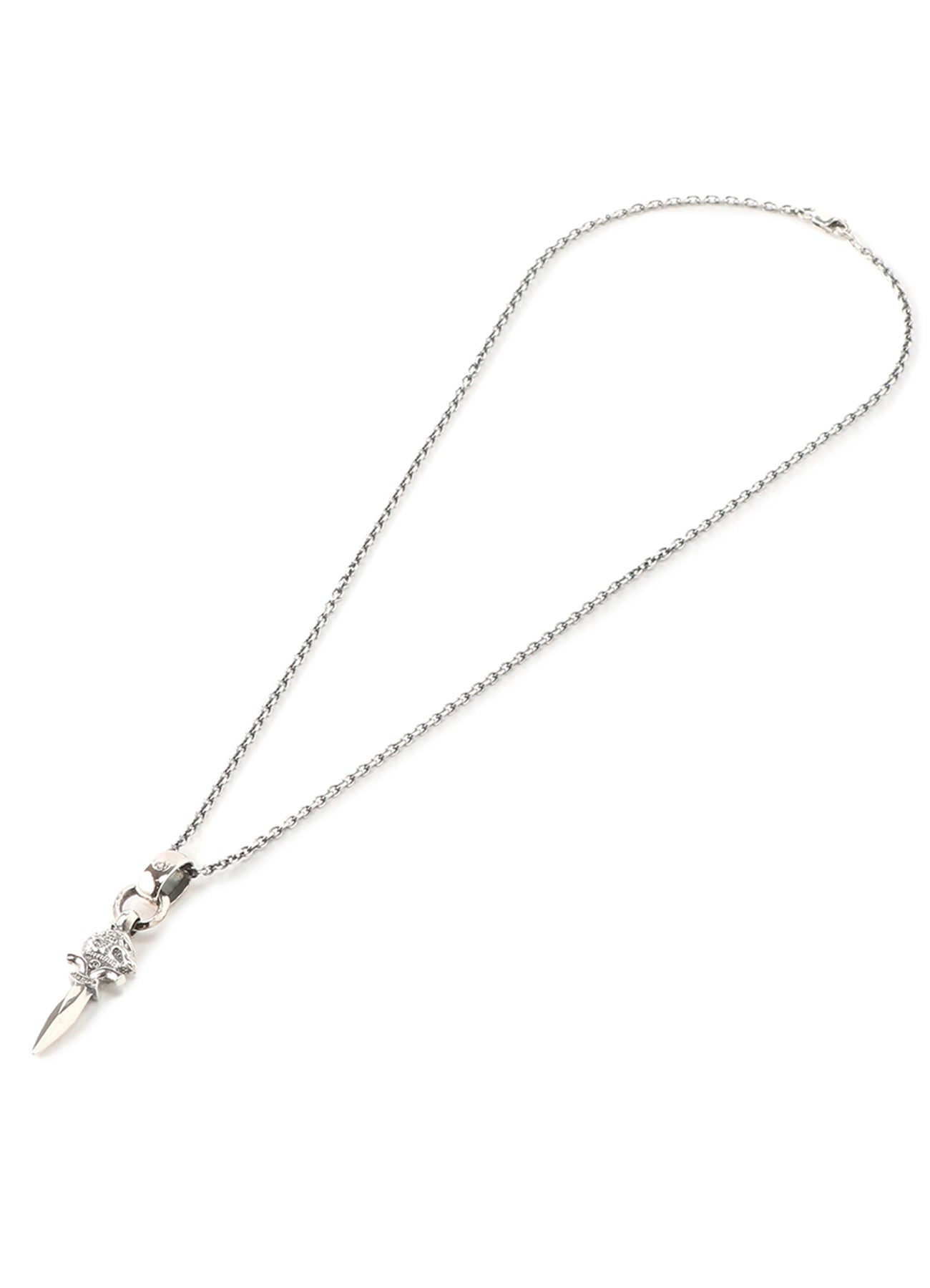 SILVER 950 WOLF DAGGAR PENDANT